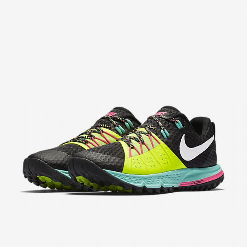 Juokseva Nike Air Zoom Wildhorse 4 Naisten Black Volt Hyper Turquoise White