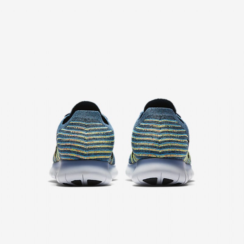 Juokseva Nike Free Miesten Rn Flyknit Blue Squadron Vihreä Aave Lagoon Black