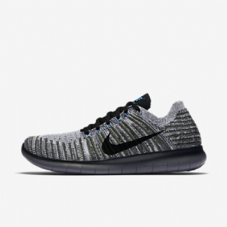 Juokseva Nike Free Miesten Rn Flyknit Khaki Cargo Briljanttisininen Tummanharmaa Musta