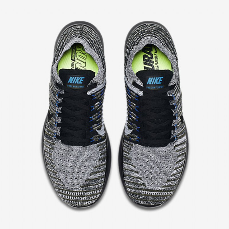 Juokseva Nike Free Miesten Rn Flyknit Khaki Cargo Briljanttisininen Tummanharmaa Musta