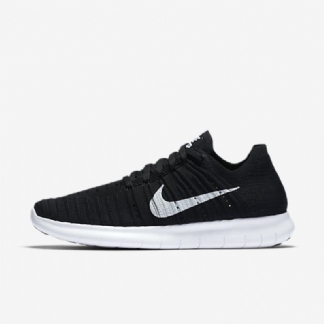 Juokseva Nike Free Naisten Rn Flyknit Black White