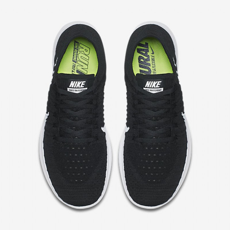 Juokseva Nike Free Naisten Rn Flyknit Black White