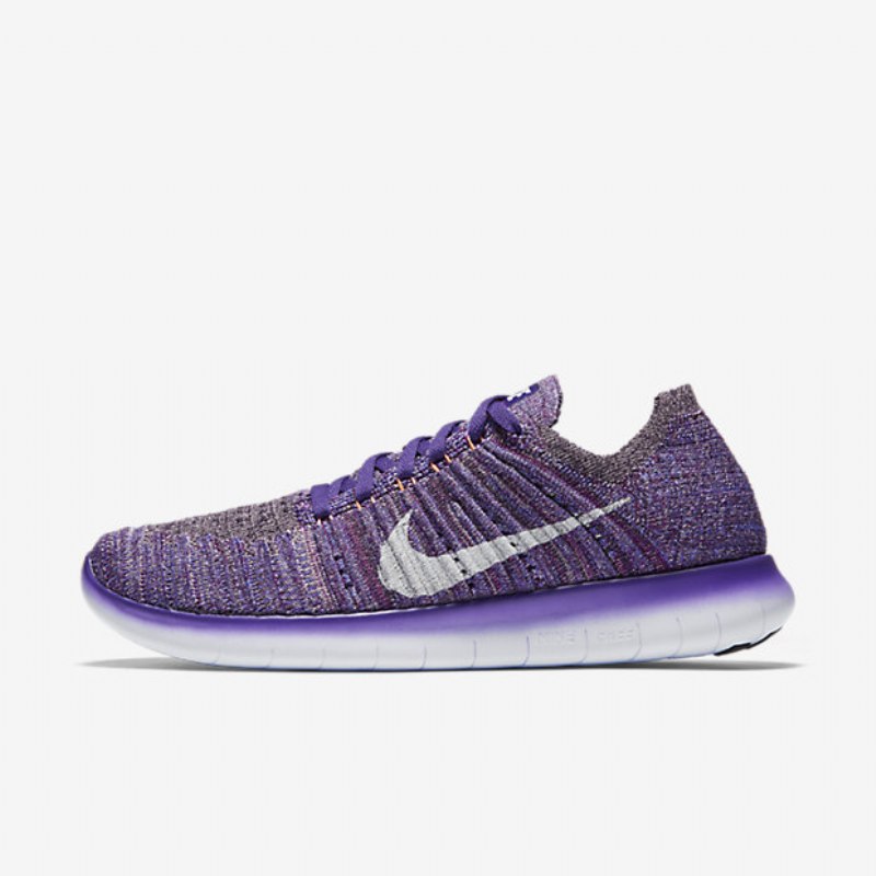Juokseva Nike Free Naisten Rn Flyknit Suuri Violetti Kirkas Mangoluumu Sumuvalkoinen