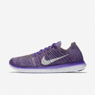 Juokseva Nike Free Naisten Rn Flyknit Suuri Violetti Kirkas Mangoluumu Sumuvalkoinen