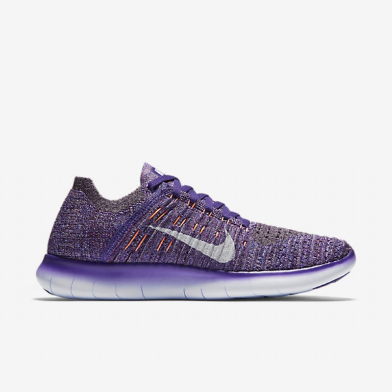 Juokseva Nike Free Naisten Rn Flyknit Suuri Violetti Kirkas Mangoluumu Sumuvalkoinen