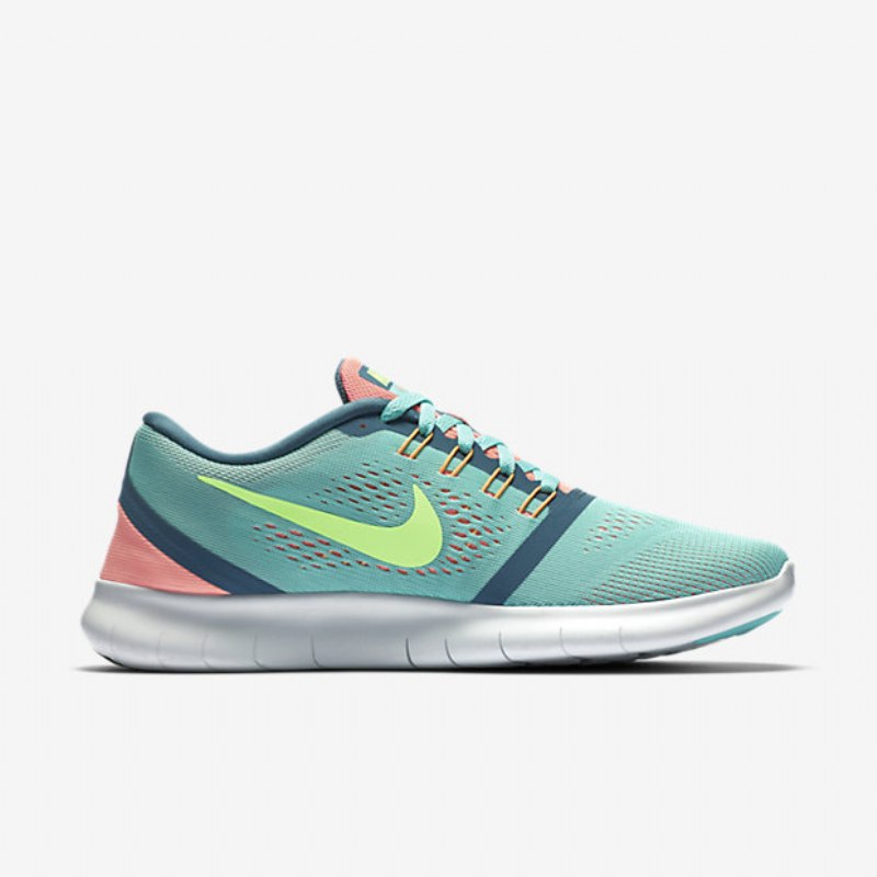Juokseva Nike Free Naisten Rn Hyper Turquoise Lava Glow Blue Savustettu Vihreä Haamu