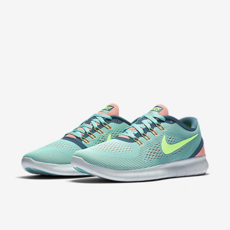 Juokseva Nike Free Naisten Rn Hyper Turquoise Lava Glow Blue Savustettu Vihreä Haamu
