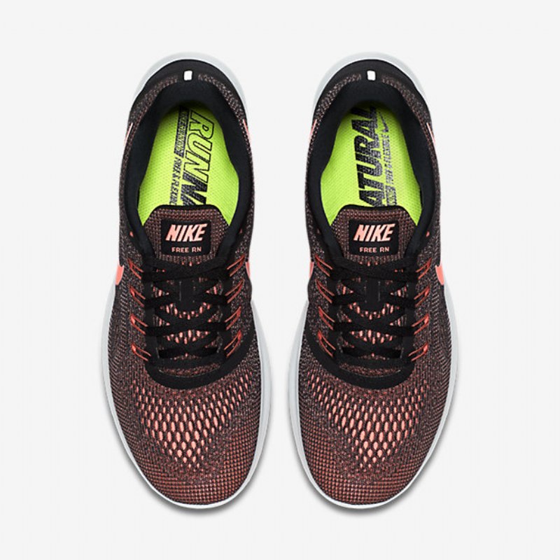 Juokseva Nike Free Naisten Rn Musta Valkoinen Flash Laava