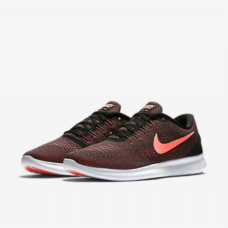 Juokseva Nike Free Naisten Rn Musta Valkoinen Flash Laava