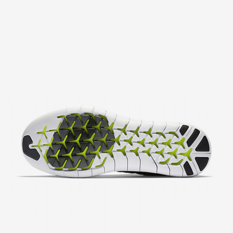 Juokseva Nike Free Rn Motion Flyknit Naisten Black Volt Tummanharmaa Valkoinen