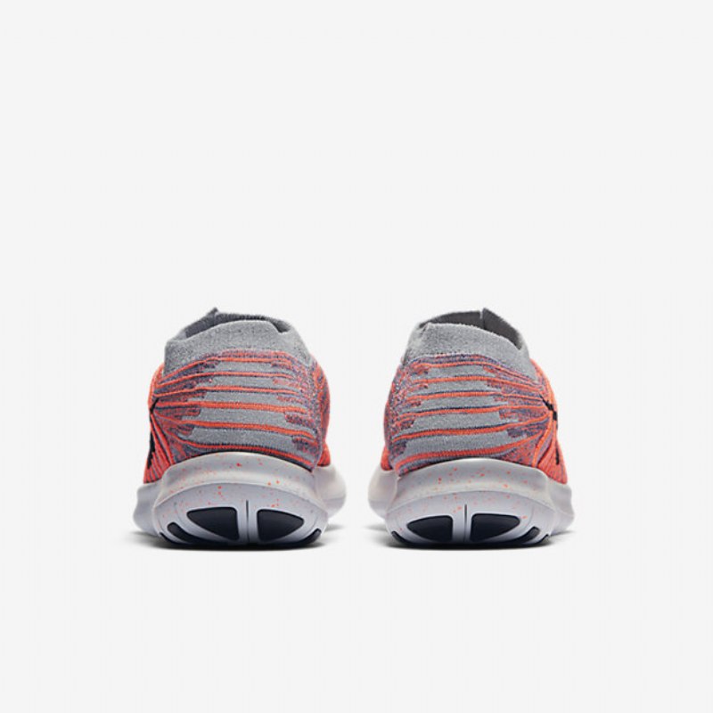 Juokseva Nike Free Rn Motion Flyknit Naisten Kirkas Mango Purppura Rautaharmaa Wolf Black