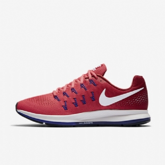 Juokseva Nike Zoom Air Pegasus 33 Miesten Emerald Glow Red Urheilu Sininen Reilu Valkoinen