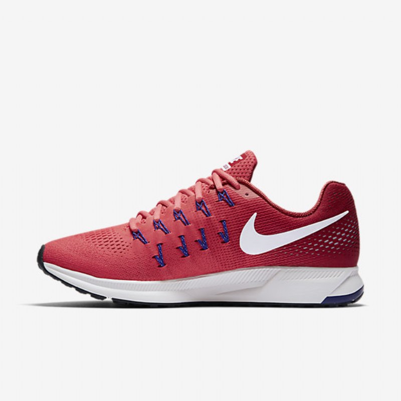 Juokseva Nike Zoom Air Pegasus 33 Miesten Emerald Glow Red Urheilu Sininen Reilu Valkoinen