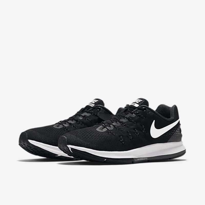Juokseva Nike Zoom Air Pegasus 33 Miesten Flyease Musta Antrasiittivalkoinen
