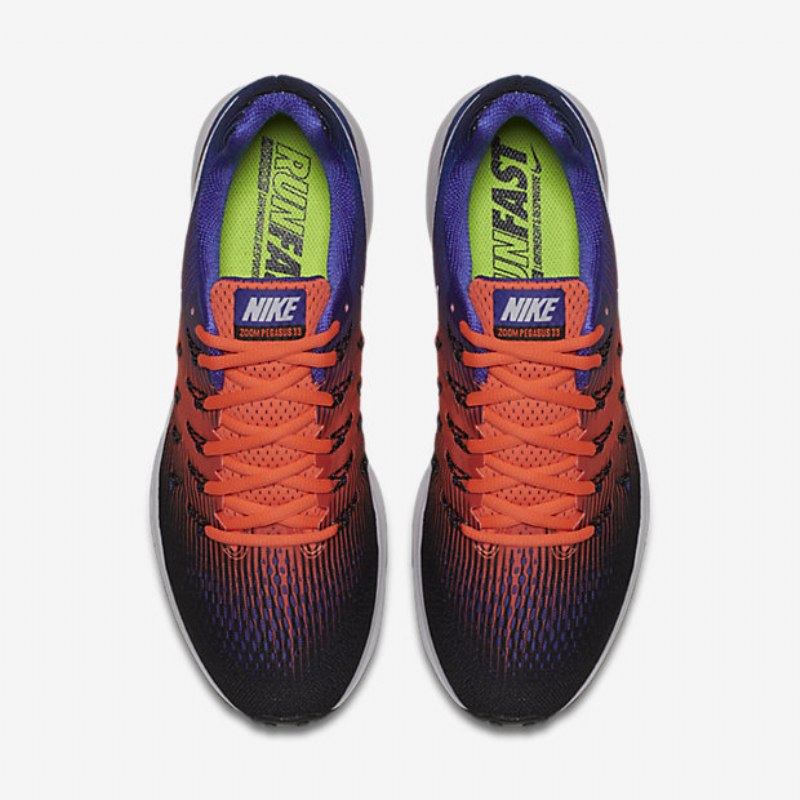 Juokseva Nike Zoom Air Pegasus 33 Miesten Hyper Orange Black Primordial Blue White