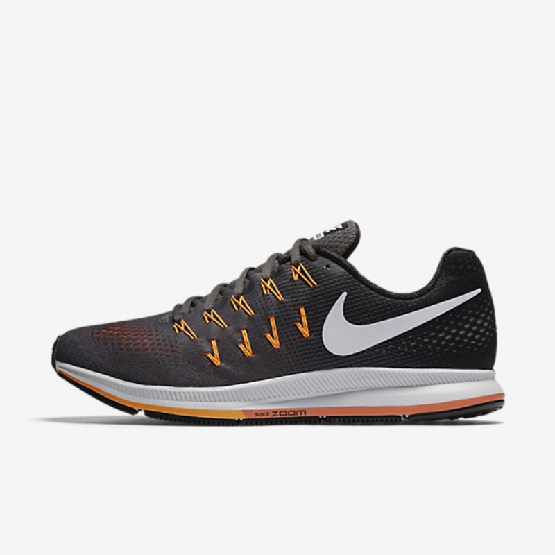 Juokseva Nike Zoom Air Pegasus 33 Miesten Musta Kirkas Citrus Valkoinen
