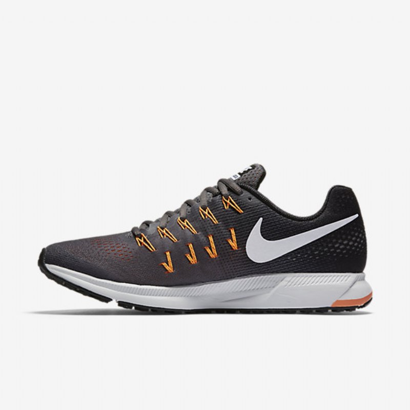 Juokseva Nike Zoom Air Pegasus 33 Miesten Musta Kirkas Citrus Valkoinen