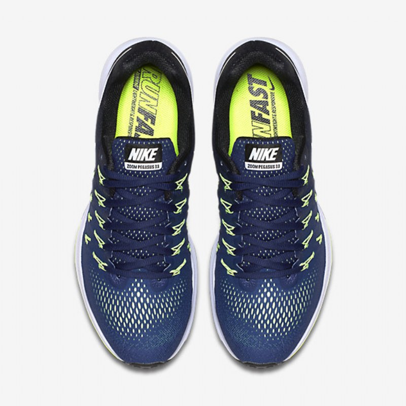 Juokseva Nike Zoom Air Pegasus 33 Miesten Uskollinen Sininen Musta Vihreä Phantom White