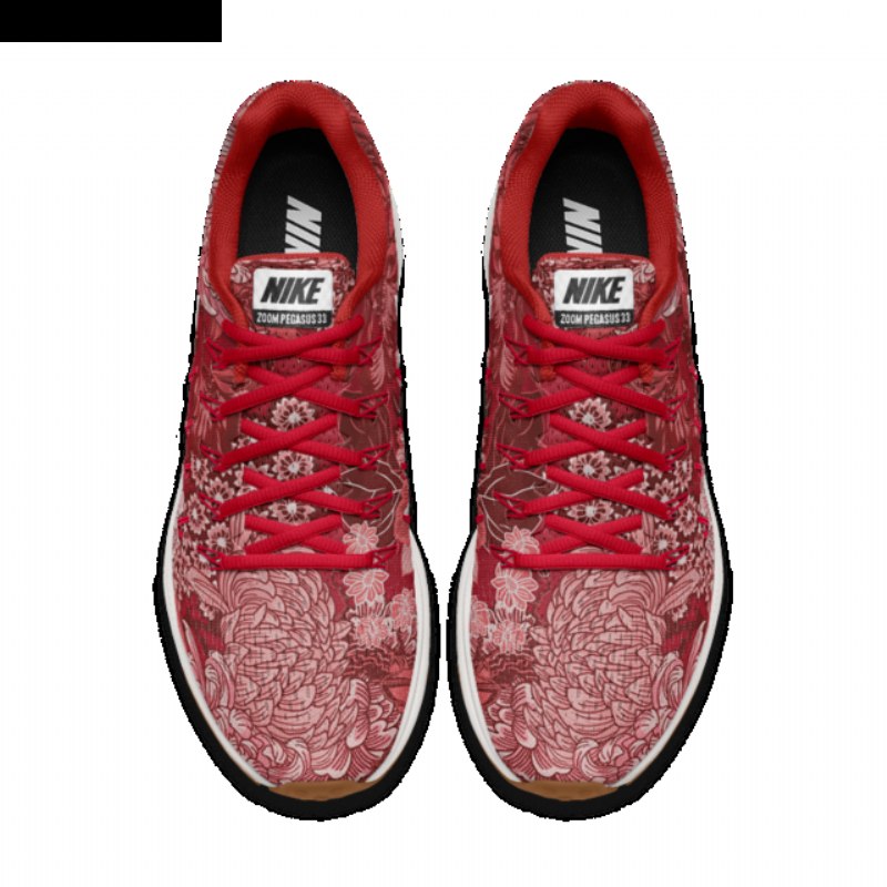 Juokseva Nike Zoom Air Pegasus 33 Naisten Black Hong Kong Graphic White
