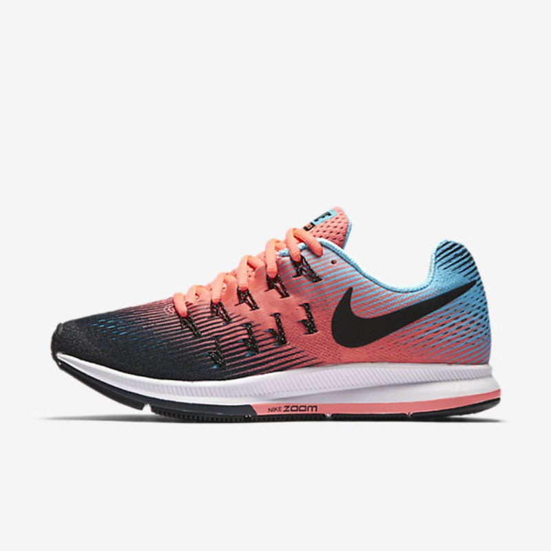 Juokseva Nike Zoom Air Pegasus 33 Naisten Lava Glow Musta Sininen Polarisoitu