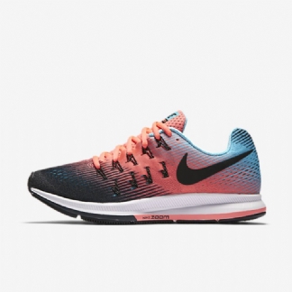 Juokseva Nike Zoom Air Pegasus 33 Naisten Lava Glow Musta Sininen Polarisoitu