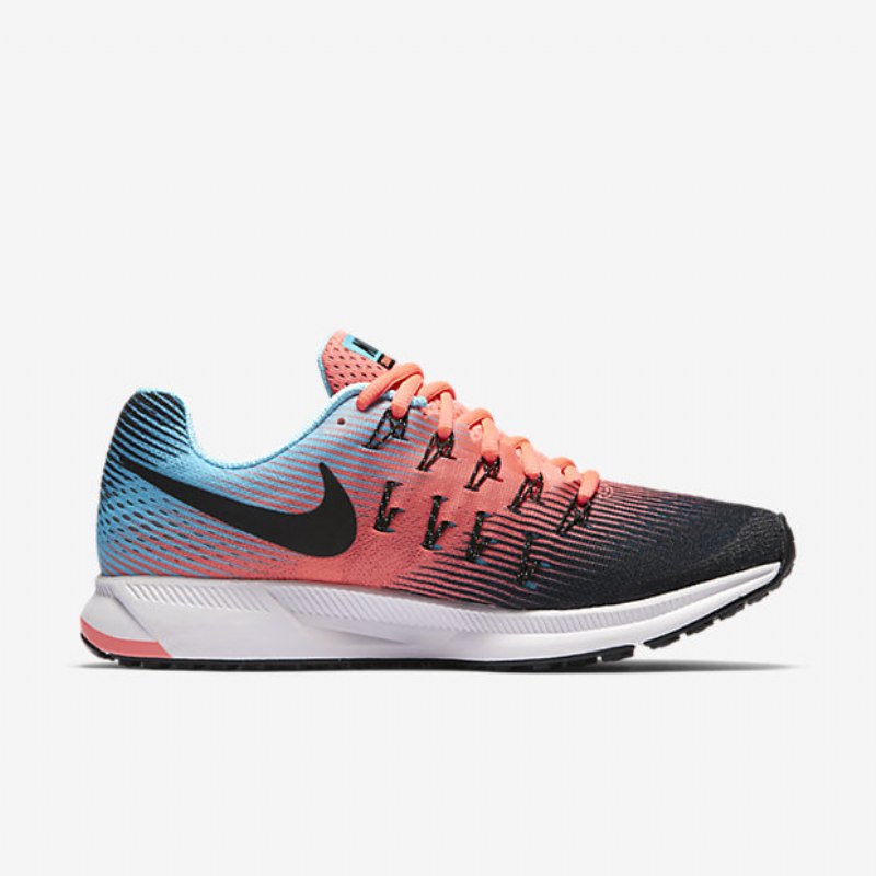 Juokseva Nike Zoom Air Pegasus 33 Naisten Lava Glow Musta Sininen Polarisoitu
