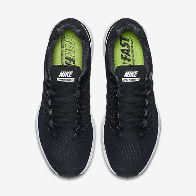 Juokseva Nike Zoom Air Pegasus 33 Naisten Musta Antrasiitti Kylmä Valkoinen Harmaa