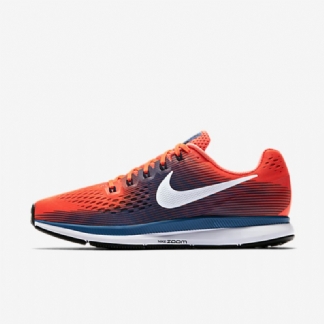 Juokseva Nike Zoom Air Pegasus 34 Miesten Hyperoranssi Industrial Blue Kloorimusta