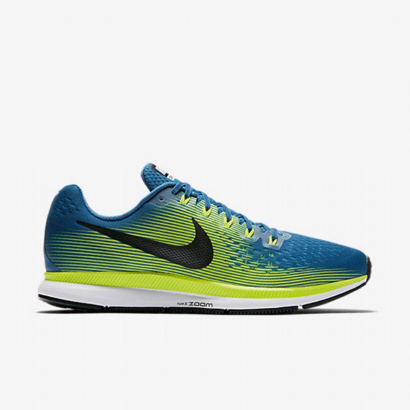 Juokseva Nike Zoom Air Pegasus 34 Miesten Industrial Sininen Volt Kloorimusta
