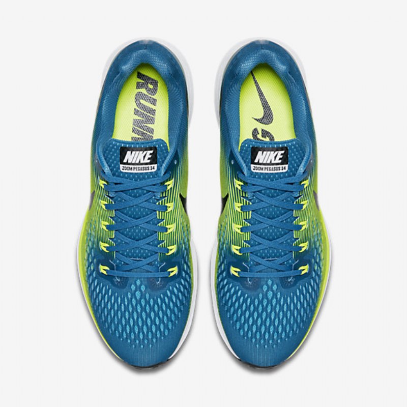 Juokseva Nike Zoom Air Pegasus 34 Miesten Industrial Sininen Volt Kloorimusta