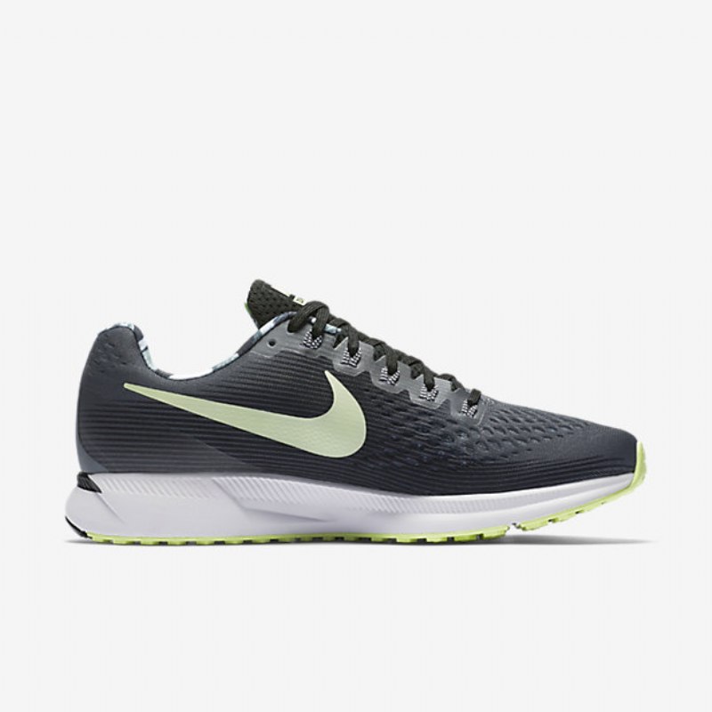 Juokseva Nike Zoom Air Pegasus 34 Miesten Solstice Tummanharmaa Musta Valkoinen Volt Just