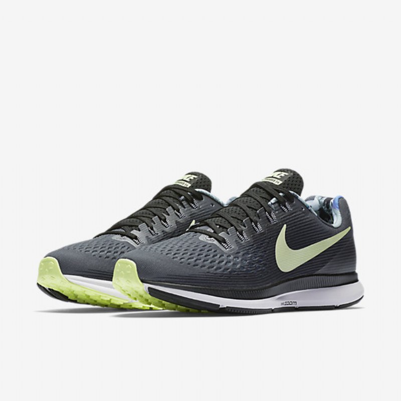 Juokseva Nike Zoom Air Pegasus 34 Miesten Solstice Tummanharmaa Musta Valkoinen Volt Just