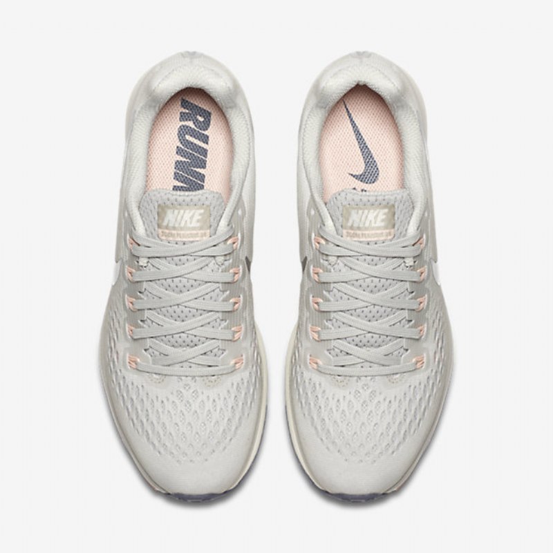 Juokseva Nike Zoom Air Pegasus 34 Naisten Light Bone Vaaleanharmaa Purjehduskromi