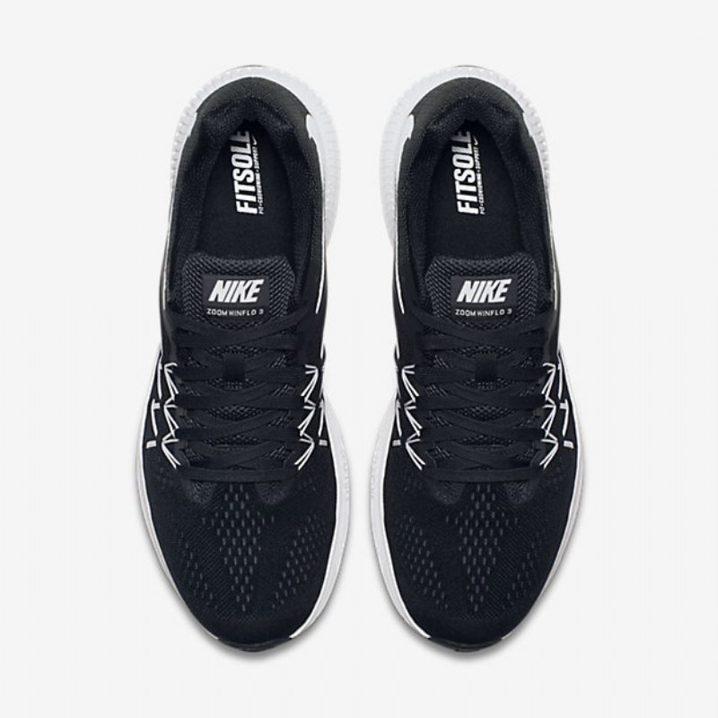Juokseva Nike Zoom Winflo 3 Miesten Musta Antrasiittivalkoinen