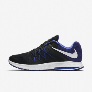 Juokseva Nike Zoom Winflo 3 Miesten Musta Sininen Paramount Syvä Kuninkaallinen Valkoinen