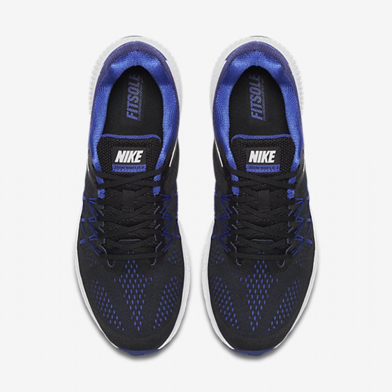 Juokseva Nike Zoom Winflo 3 Miesten Musta Sininen Paramount Syvä Kuninkaallinen Valkoinen