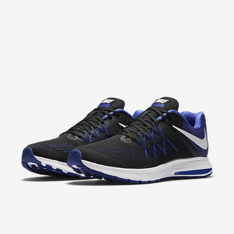 Juokseva Nike Zoom Winflo 3 Miesten Musta Sininen Paramount Syvä Kuninkaallinen Valkoinen