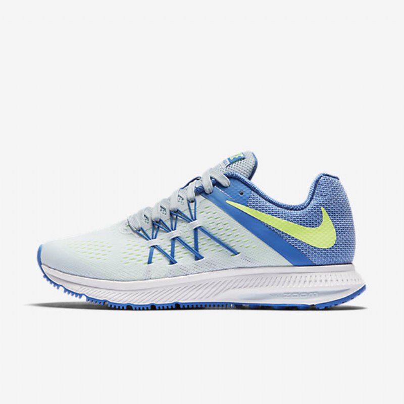 Juokseva Nike Zoom Winflo 3 Naisten Blue Hue Suihkulähde Sininen Valkoinen Vihreä Haamu