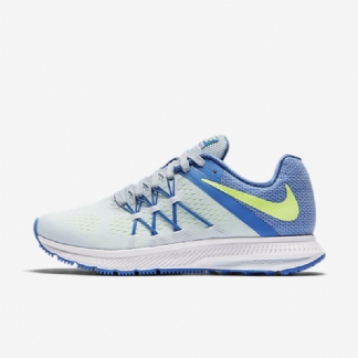 Juokseva Nike Zoom Winflo 3 Naisten Blue Hue Suihkulähde Sininen Valkoinen Vihreä Haamu