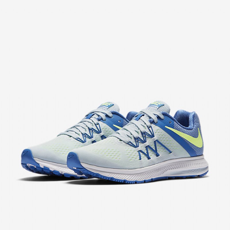 Juokseva Nike Zoom Winflo 3 Naisten Blue Hue Suihkulähde Sininen Valkoinen Vihreä Haamu