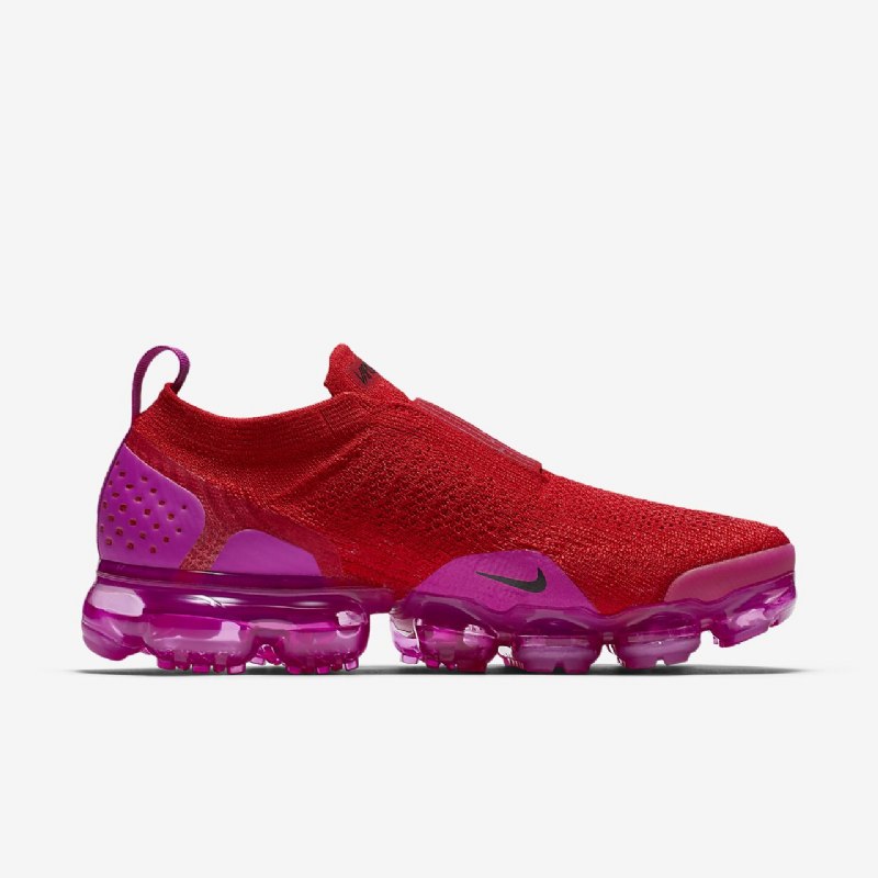 Juoksu Nike Air Moc Vapormax Flyknit 2 Naisten University Punainen Valkoinen Fuksia Vaaleanvioletti Musta
