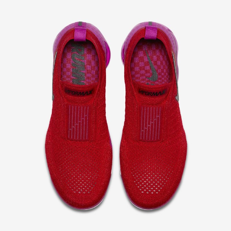 Juoksu Nike Air Moc Vapormax Flyknit 2 Naisten University Punainen Valkoinen Fuksia Vaaleanvioletti Musta