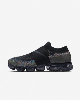 Juoksu Nike Air Moc Vapormax Flyknit Naisten Black Volt Hot Punch Tummanharmaa