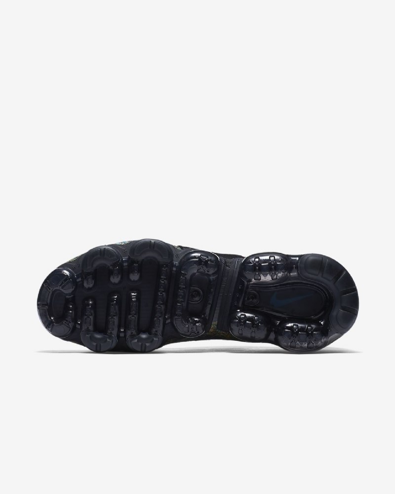 Juoksu Nike Air Moc Vapormax Flyknit Naisten Black Volt Hot Punch Tummanharmaa