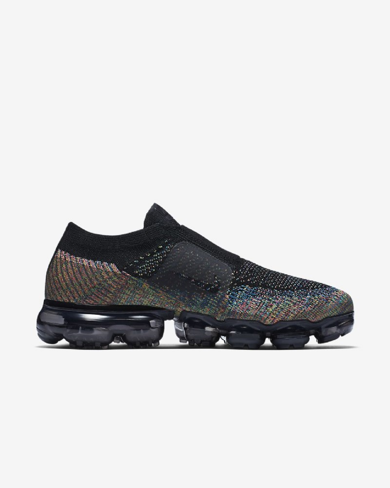 Juoksu Nike Air Moc Vapormax Flyknit Naisten Black Volt Hot Punch Tummanharmaa