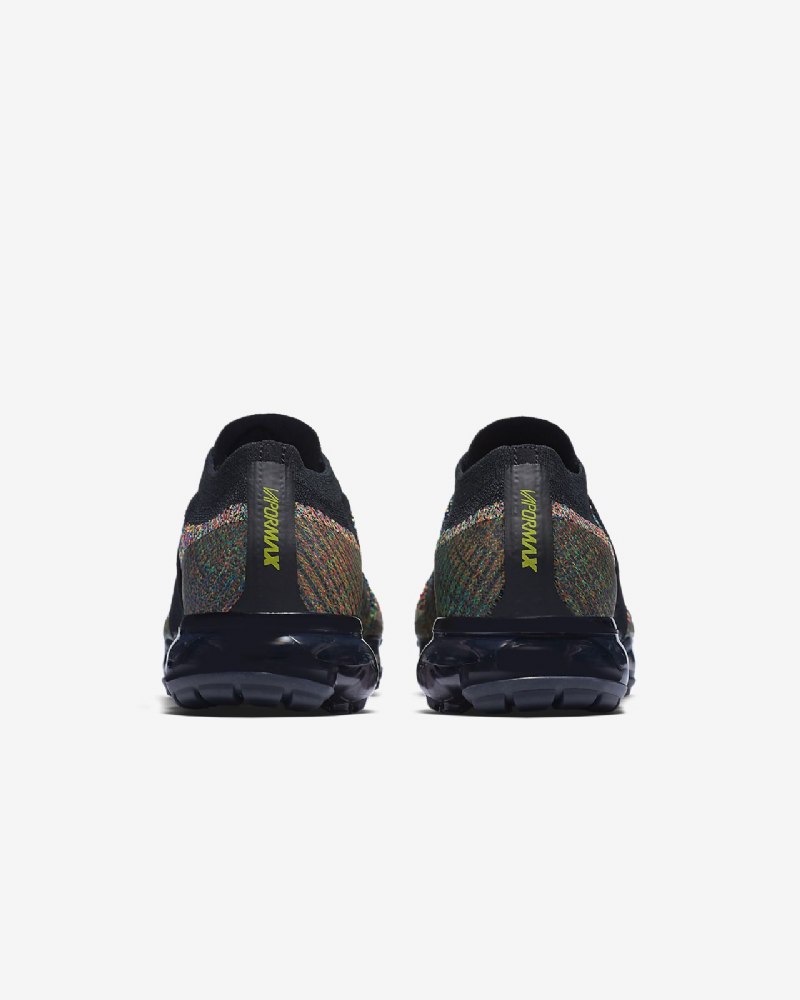 Juoksu Nike Air Moc Vapormax Flyknit Naisten Black Volt Hot Punch Tummanharmaa