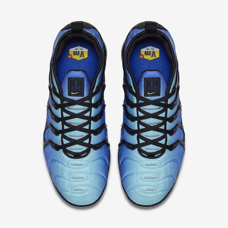 Juoksu Nike Air Vapormax Lisää Miesten Musta Sininen Valokuva Taivas