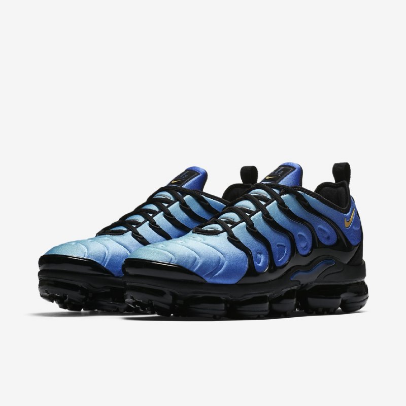 Juoksu Nike Air Vapormax Lisää Miesten Musta Sininen Valokuva Taivas