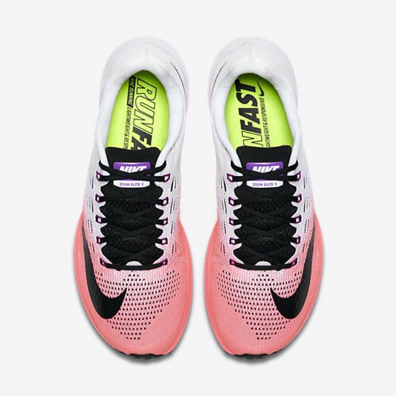Juoksu Nike Air Zoom Elite 9 Naisten Rose Runner Valkoinen Purppura Kirkas Musta