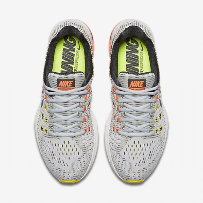 Juoksu Nike Air Zoom Rakenne 19 Naiset Pure Platinum Keltainen Opti Hyper Oranssi Musta